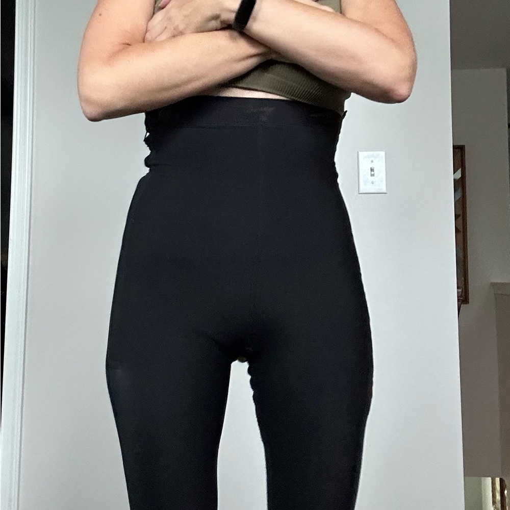 Marena post-surgery compression girdle shorts, zipper and hook closures, XS